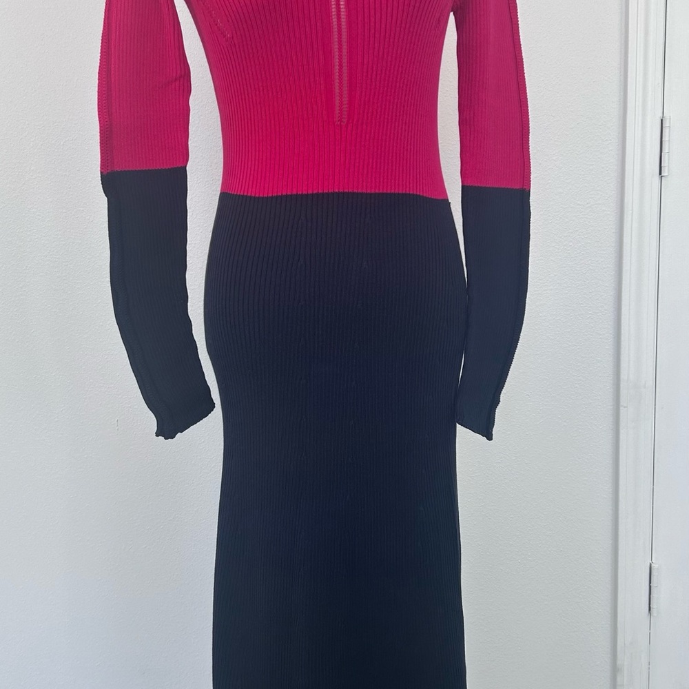 Cdric Charlier Colorblock Pattern Long Dress 10 #… - image 2